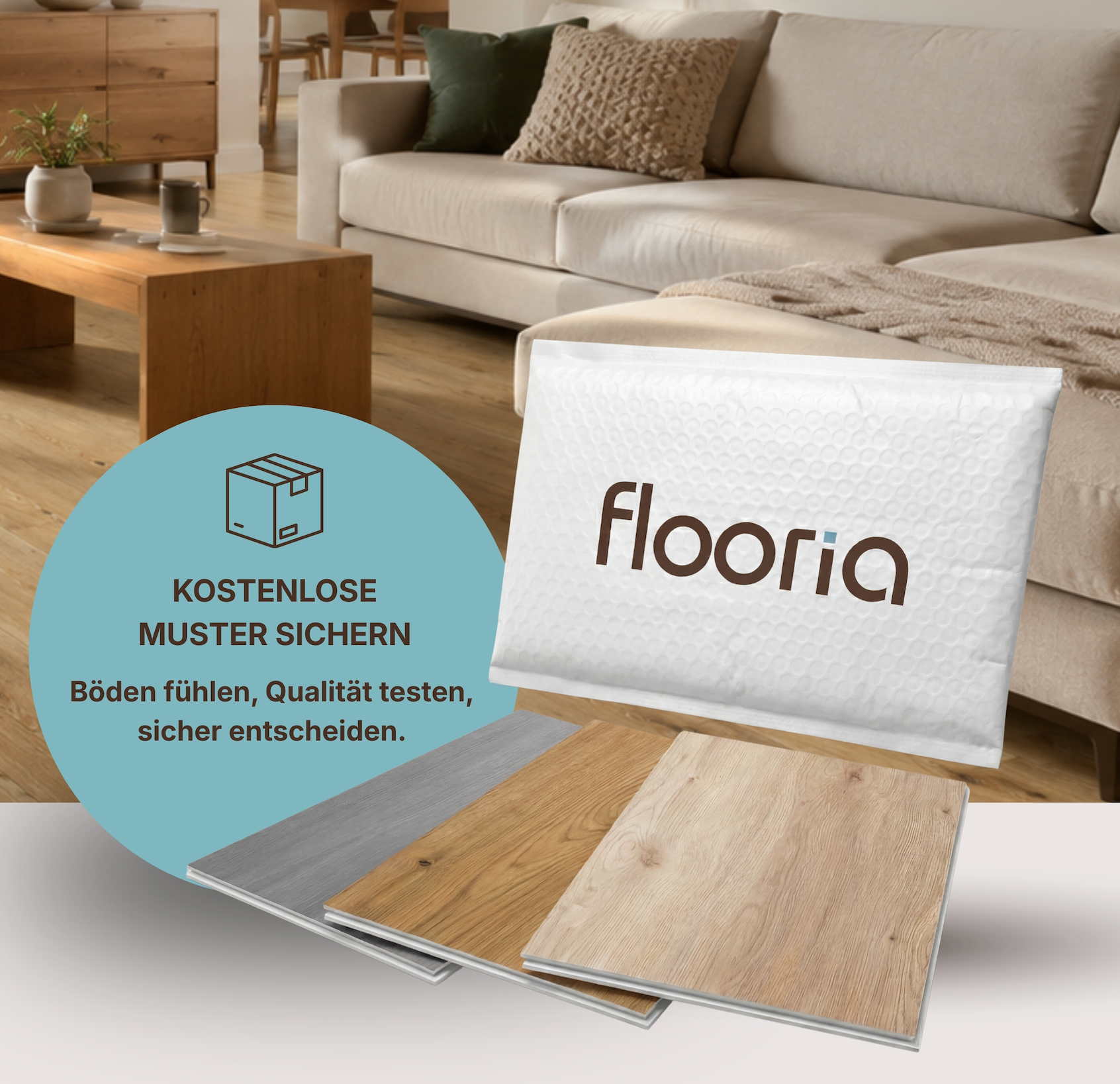 Kostenlose flooria Musterbox