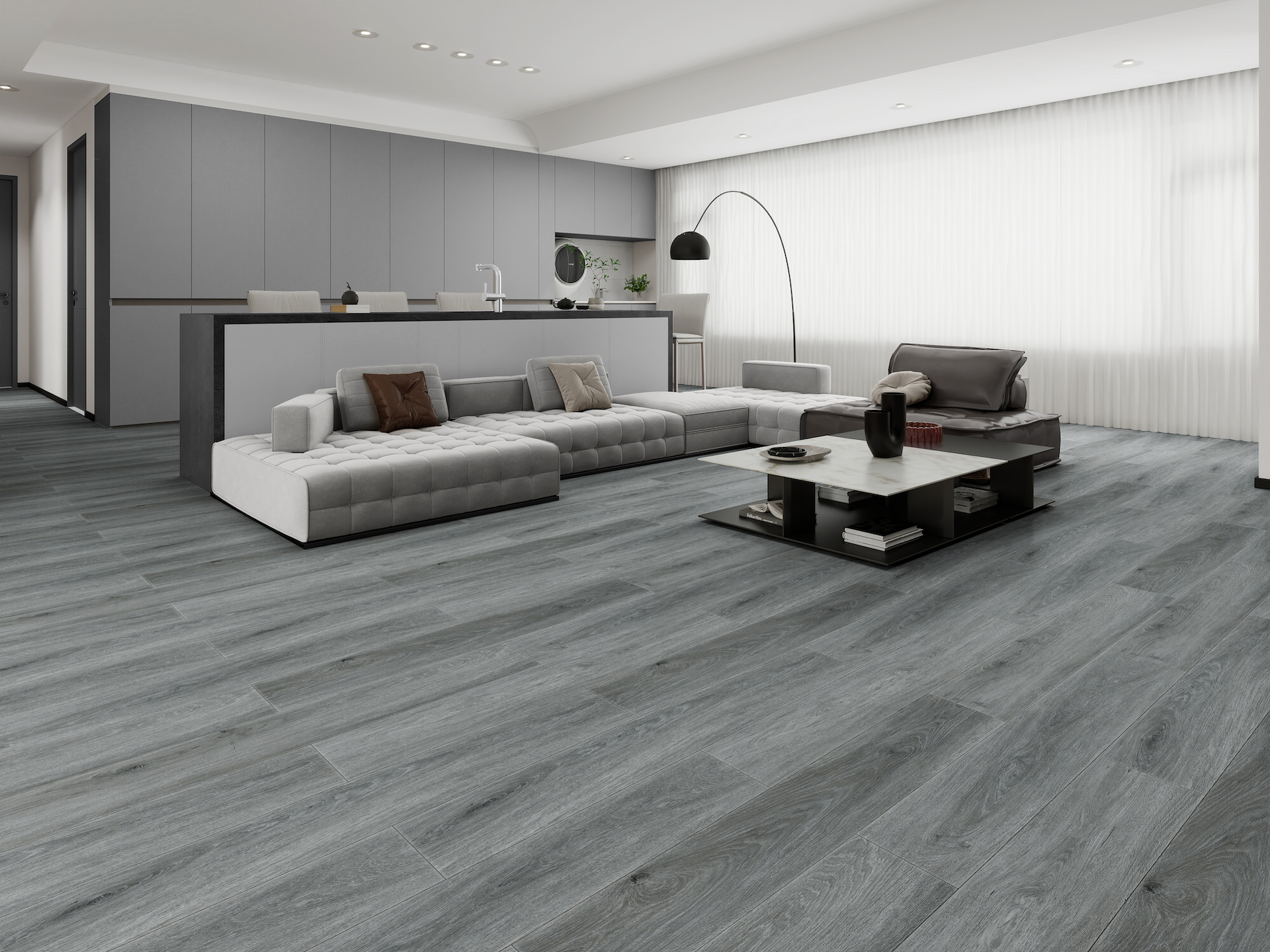 Klick-Vinyl „Platin Grey"